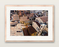 since always, colour photograph of Venice rooftops in evening light, A2 print in a natural oak frame with an even museum mat